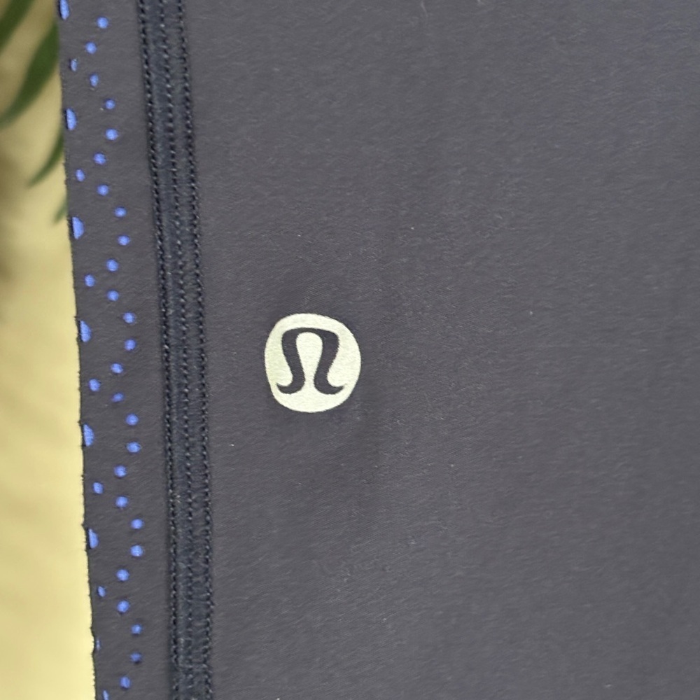 Lululemon Color Me Quick 7/8 Tights 25" Navy Blue Laser Cut High Rise Leggings - Picture 11 of 16